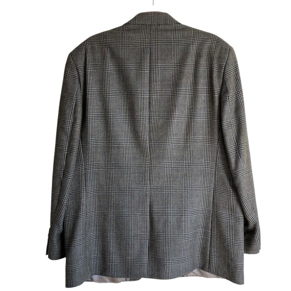 Lauren Ralph Lauren Vintage 90s Houndstooth Blazer Wool Academia Preppy Sz 43R - Picture 2 of 16